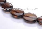 CSQ01 A grade 10*14mm oval natural smoky quartz beads Wholesale