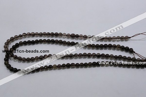 CSQ100 15.5 inches 6mm round grade AA natural smoky quartz beads