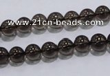 CSQ101 15.5 inches 8mm round grade AA natural smoky quartz beads