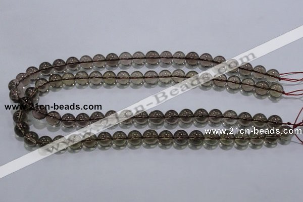 CSQ102 15.5 inches 10mm round grade AA natural smoky quartz beads