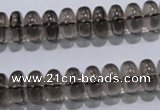 CSQ107 15.5 inches 6*12mm rondelle grade AA natural smoky quartz beads