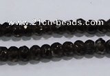 CSQ108 5*7mm faceted rondelle grade AA natural smoky quartz beads