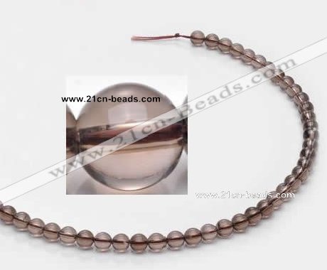 CSQ11 6mm round A grade natural smoky quartz beads Wholesale