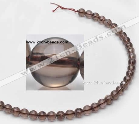 CSQ12 8mm round A grade natural smoky quartz beads Wholesale