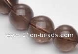 CSQ15 A grade 14mm round natural smoky quartz beads Wholesale