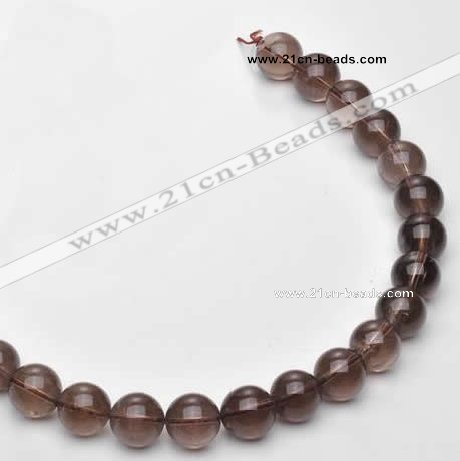 CSQ15 A grade 14mm round natural smoky quartz beads Wholesale