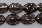 CSQ234 15.5 inches 13*18mm oval grade AA natural smoky quartz beads
