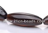 CSQ30 10*30mm rice AB grade natural smoky quartz beads Wholesale