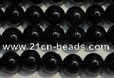 CSQ402 15.5 inches 8mm round black morion smoky quartz beads