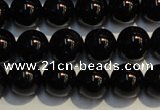 CSQ403 15.5 inches 10mm round black morion smoky quartz beads