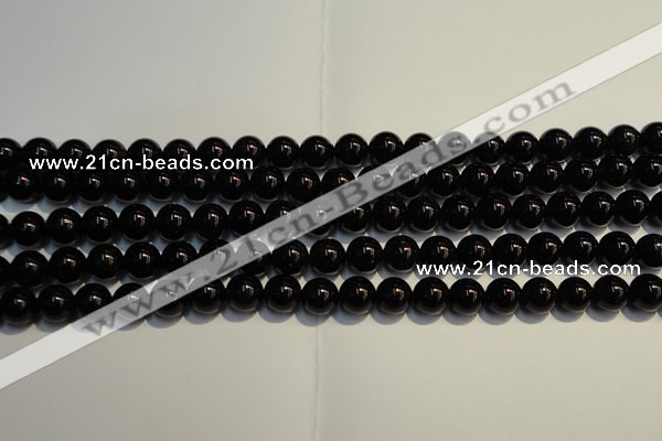 CSQ403 15.5 inches 10mm round black morion smoky quartz beads