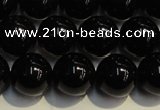 CSQ404 15.5 inches 12mm round black morion smoky quartz beads