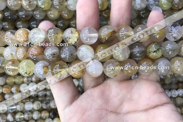 CSQ804 15.5 inches 12mm round scenic quartz beads wholesale