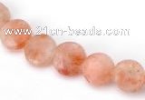 CSS02 8mm flat round natural indian sunstone beads wholesale