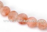 CSS03 10mm flat round natural indian sunstone beads wholesale