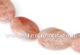 CSS04 13*18mm flat oval natural indian sunstone beads Wholesale