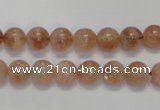 CSS16 15.5 inches 8mm round natural sunstone beads wholesale