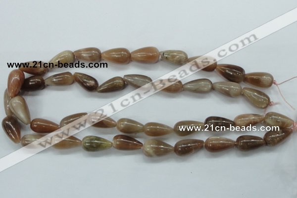 CSS202 15.5 inches 10*12mm teardrop natural sunstone beads