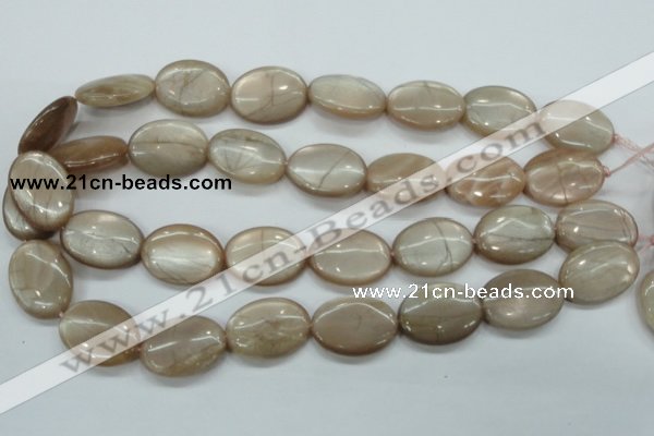 CSS206 15.5 inches 18*25mm oval natural sunstone beads