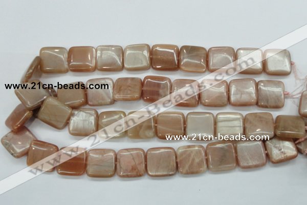 CSS209 15.5 inches 20*20mm square natural sunstone beads