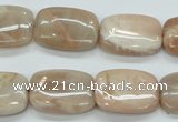 CSS212 15.5 inches 15*20mm rectangle natural sunstone beads