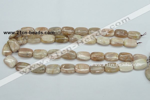 CSS212 15.5 inches 15*20mm rectangle natural sunstone beads