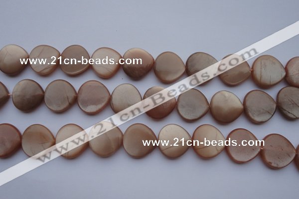 CSS240 15.5 inches 20*20mm heart natural sunstone gemstone beads