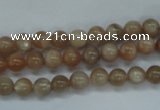 CSS241 15.5 inches 6mm round natural sunstone beads