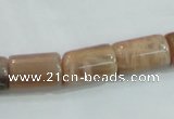 CSS253 15.5 inches 10*16mm column natural sunstone beads