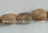 CSS254 15.5 inches 16*18mm nuggets natural sunstone beads