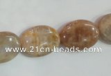 CSS261 15.5 inches 15*20mm oval natural sunstone beads