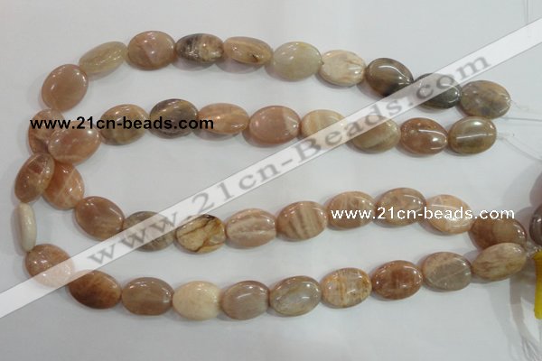 CSS261 15.5 inches 15*20mm oval natural sunstone beads