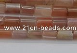 CSS266 15.5 inches 5*8mm tube sunstone beads wholesale