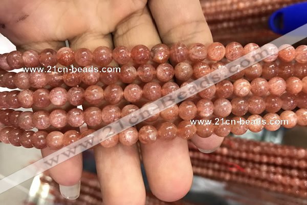 CSS301 15.5 inches 6mm round golden sunstone gemstone beads