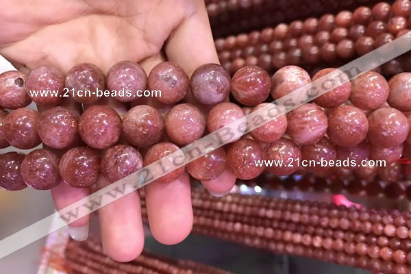 CSS305 15.5 inches 14mm round golden sunstone gemstone beads