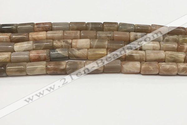 CSS400 15.5 inches 8*10mm - 8*13mm tube sunstone beads wholesale