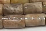 CSS401 15.5 inches 10*14mm - 10*17mm tube sunstone beads wholesale