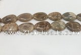 CSS411 15.5 inches 20*30mm flat teardrop sunstone beads wholesale