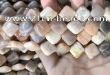 CSS430 15.5 inches 14*14mm diamond sunstone beads wholesale