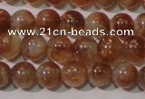 CSS552 15.5 inches 6mm round natural golden sunstone beads