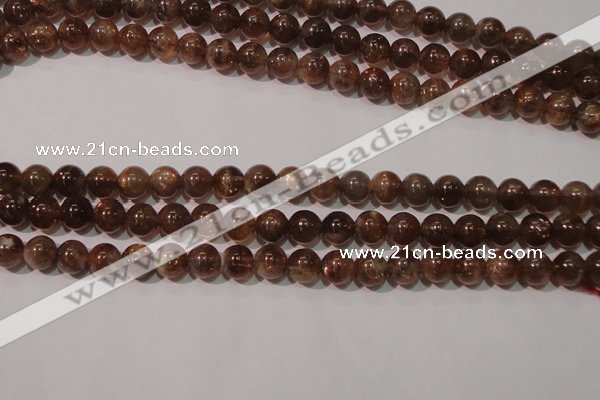 CSS553 15.5 inches 7mm round natural golden sunstone beads