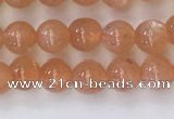 CSS703 15.5 inches 4mm round natural golden sunstone beads