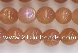 CSS708 15.5 inches 4mm round natural golden sunstone beads