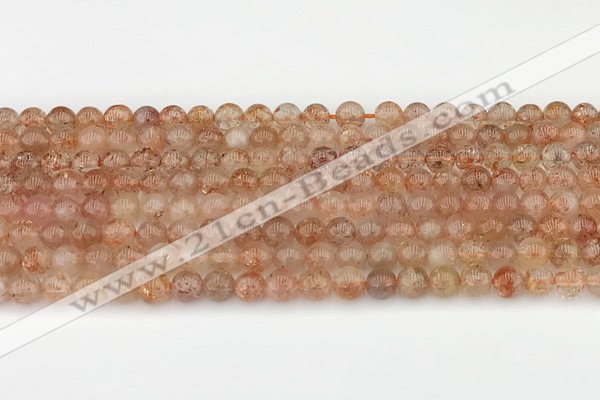 CSS750 15.5 inches 5mm round golden sunstone beads wholesale