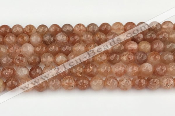 CSS753 15.5 inches 8mm round golden sunstone beads wholesale