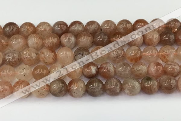 CSS764 15.5 inches 9mm round golden sunstone beads wholesale