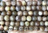 CSS863 15 inches 10mm round sunstone beads wholesale