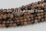 CST01 15.5 inches 4mm round staurolite gemstone beads wholesale