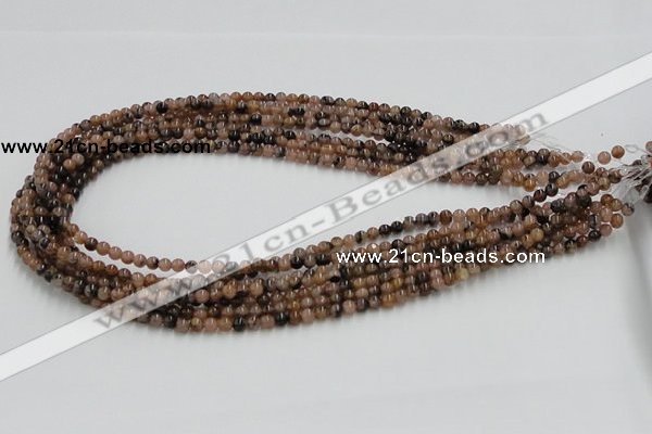 CST01 15.5 inches 4mm round staurolite gemstone beads wholesale