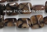 CST09 15.5 inches 14*14mm square staurolite gemstone beads wholesale